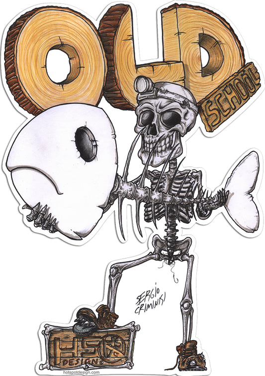 Hotspot Design - Sticker Old School cm 15x11