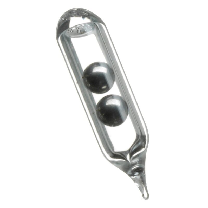 DAIWA Prorex Insert Glass Rattle 5mm with two internal metal balls for rig components, ideal for terminal tackle setups. Pack of 6.